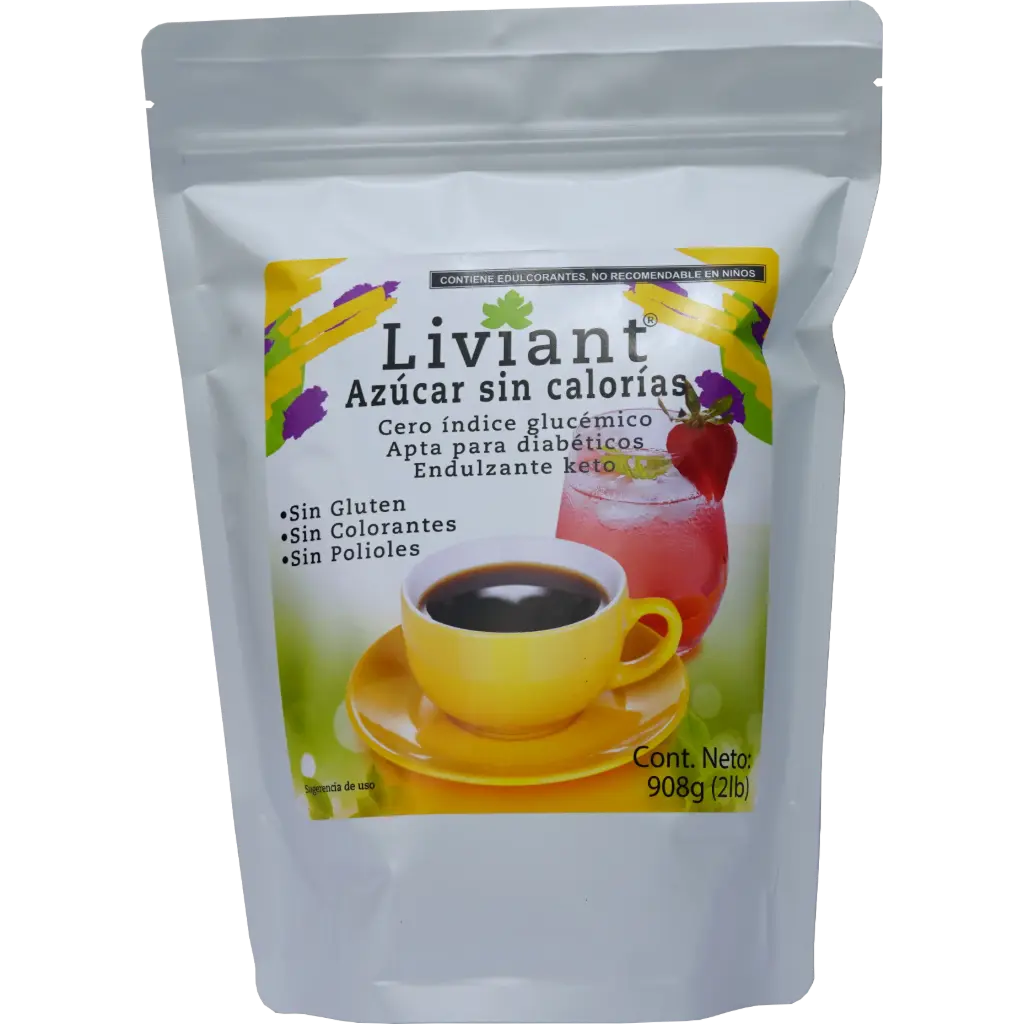 Liviant Azúcar Sin Calorías Base Alulosa, Bolsa 908 gr
